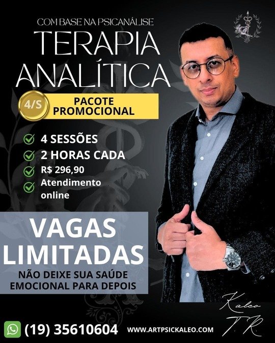 imagem promocional, kaleo ramos em destaque, terapia analitica 4s
