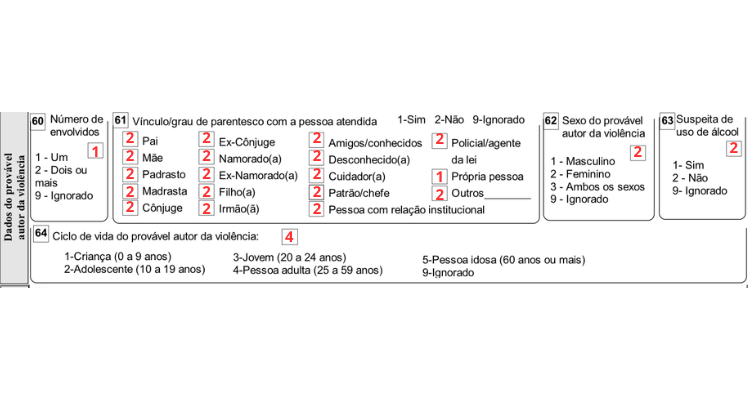 DADOS FICHA SIMULAÇÃO AUTOR SINAM