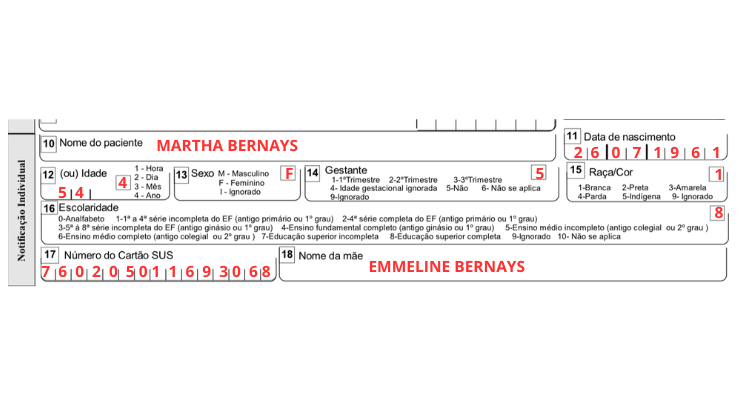 Imagem demonstrativa de notificação individual